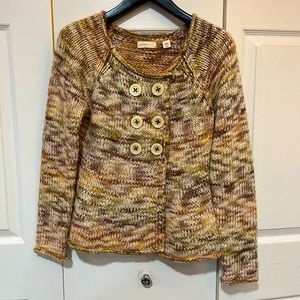 Anthropologie….sleeping on snow. 6 button cardigan sweater. Multi color.